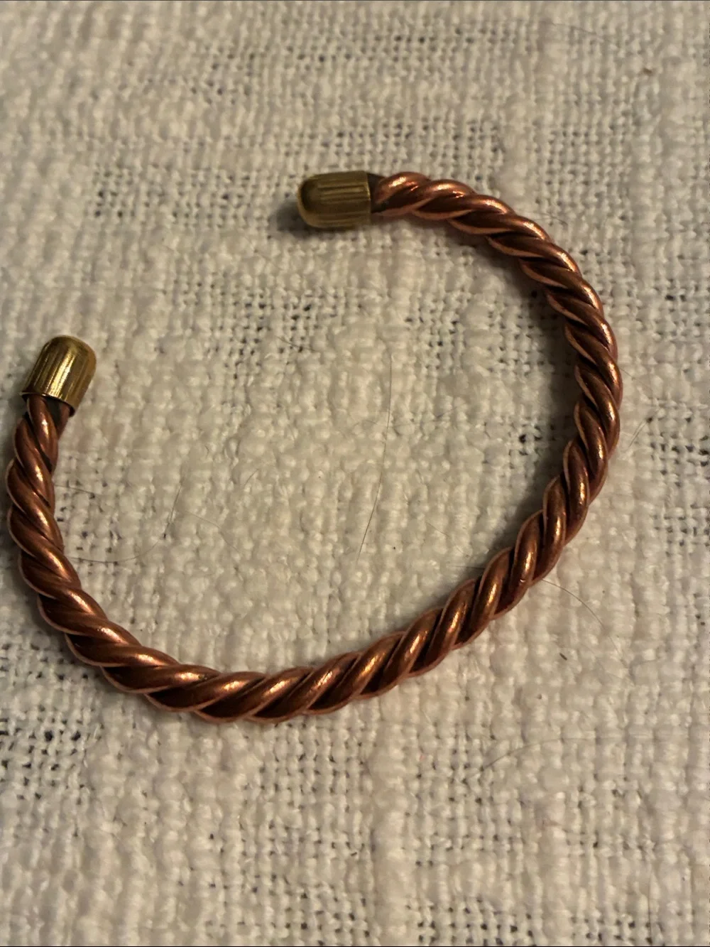 Braided new cuff copper bracelet